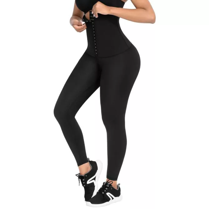Hár mitti kvenna jóga leggings úr neopren